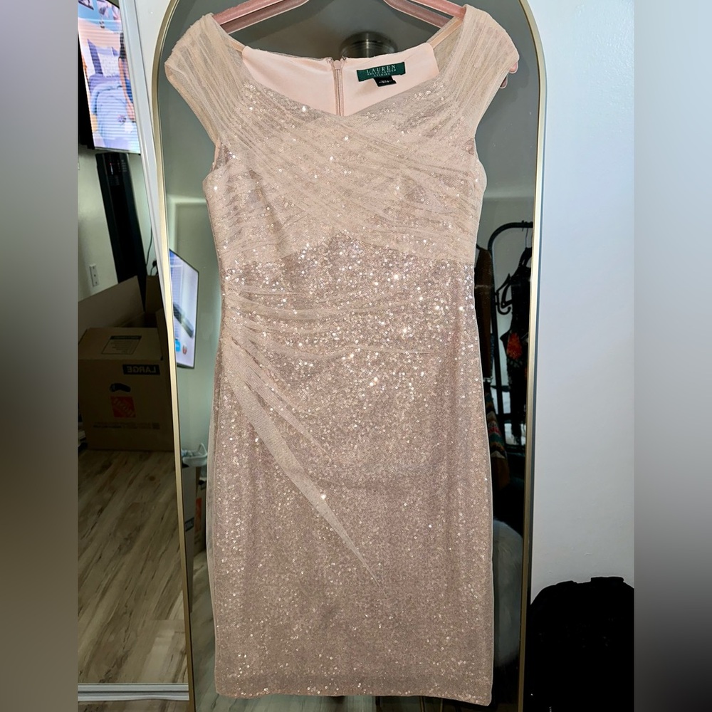 Ralph Lauren Champagne Dress